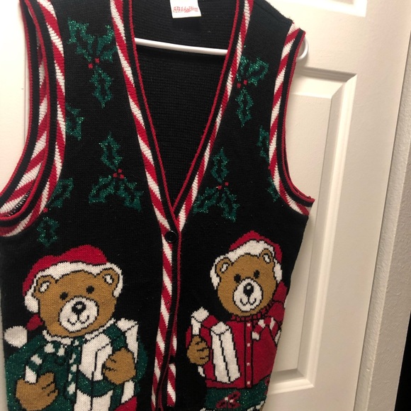 Holiday Time Women's Ugly Christmas Sweater Vest Size XL - Picture 3 of 12